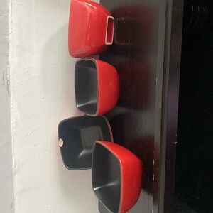 4 pc ceramic bowl set